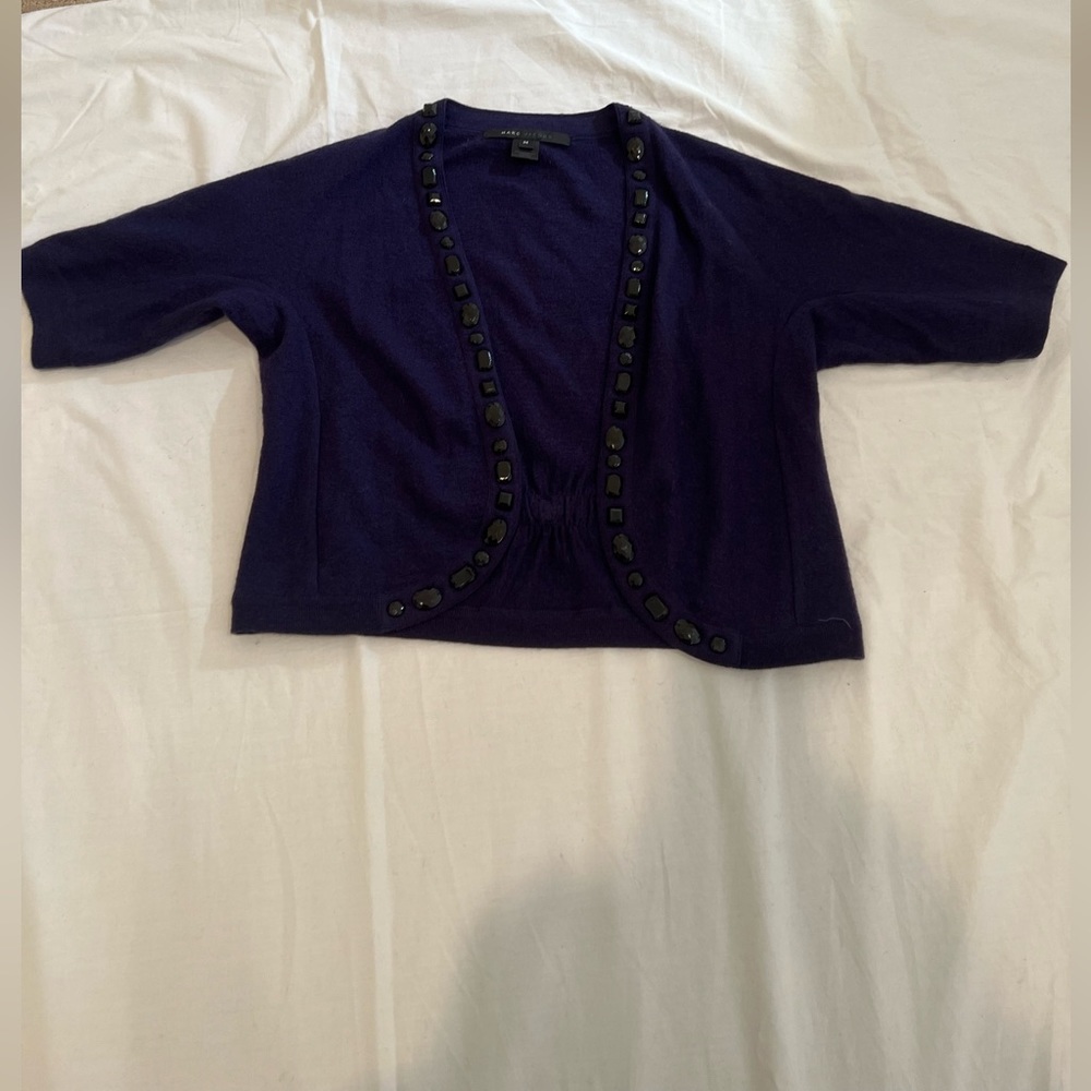 Very pretty purple studded Marc jacobs cropped little sweater